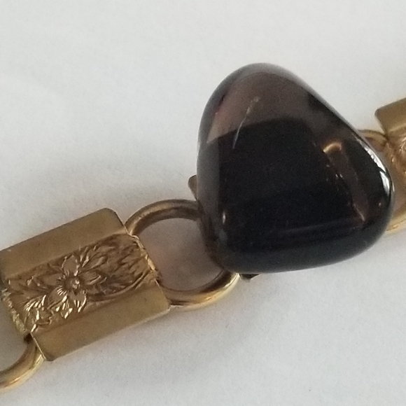 Vintage bracelet Rock Collection bracelet silver tone gem - Picture 7 of 15